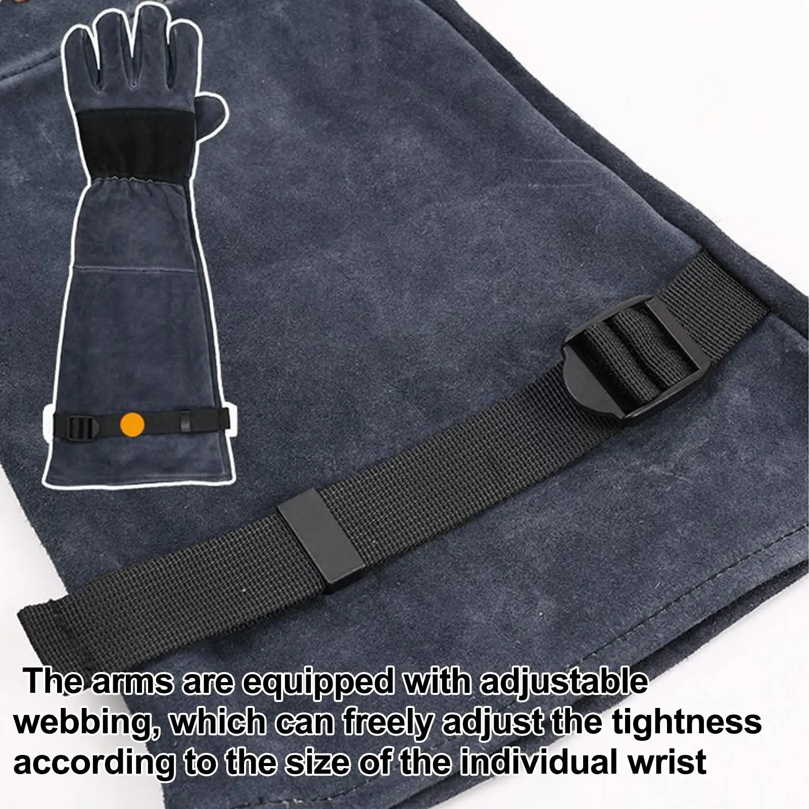 

Перчатки для обработки кошек, 23,6-дюймовые устойчивые к укусам перчатки, защитный рукав для рептилий, змеи, кошек, собак, ухода за скотом