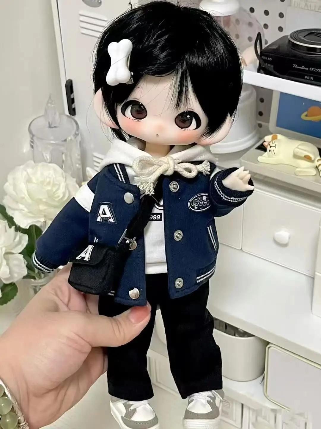 New 1/6 Doll's Clothes Suit for 30cm Bjd Doll Dress Up Cute Baseball Set Dress Up Girl Toys Play House Doll Accessories, No Doll