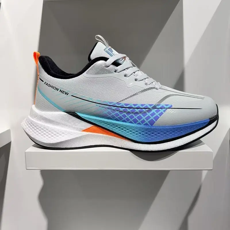 

Hot Sale Sports and Leisure Shoe Unisex Rubber Sole Walking Jogging Shoes for Couples Anti-Slippery Mens Womens Running Trainers