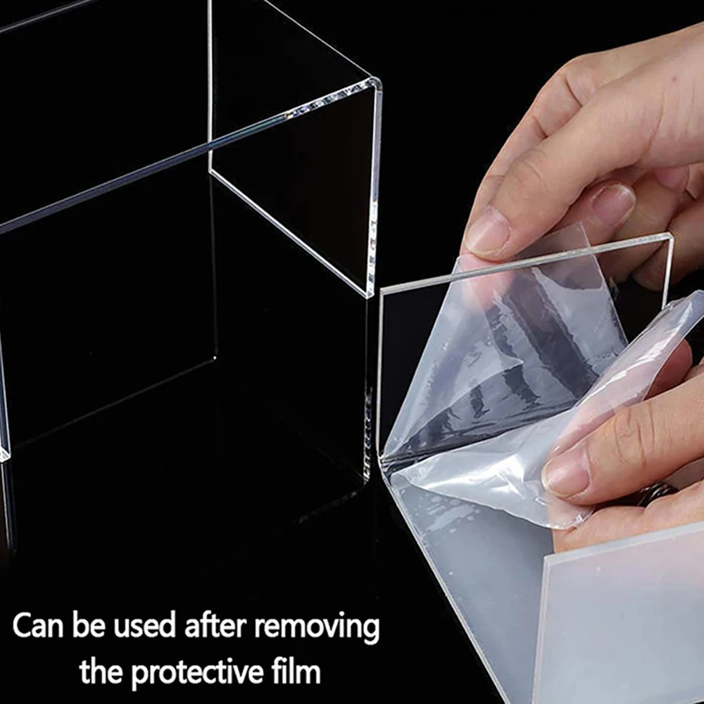 Clear Acrylic Jewelry Organizer Display Stand Square Storage Shelf Perfume Toy Bracelet Earrings Jewelry Organizer Showcases