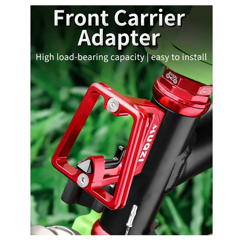 

Передняя сумка-переноска MUQZI, блок-переноска с 3 отверстиями, передняя переноска для велосипеда, передняя переноска для складного велосипеда Brompton Dahon, черный