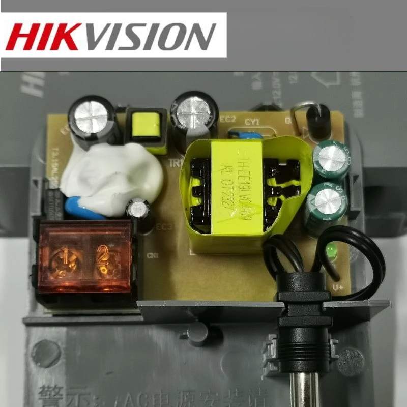 طاقة كاميرا HIKVISION 12 فولت 2 أمبير، ملحقات CCTV للمراقبة بالفيديو للحماية الأمنية، تغذية 12 فولت مقاومة للماء في الهواء الطلق #6