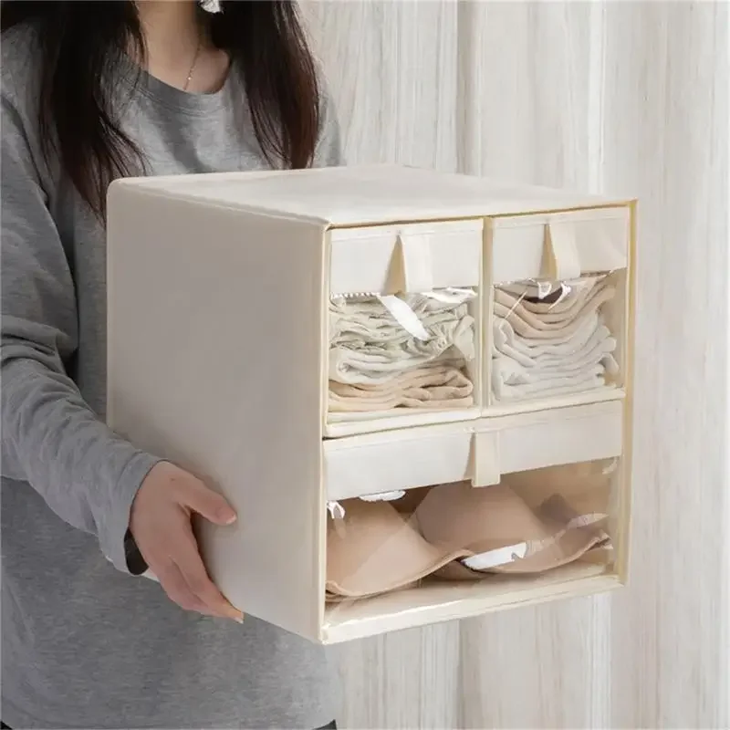 Instants Assembly Fabric Drawer Organizers Foldable for Bedroom Dresser Storage Solution Daily Use Y5GB