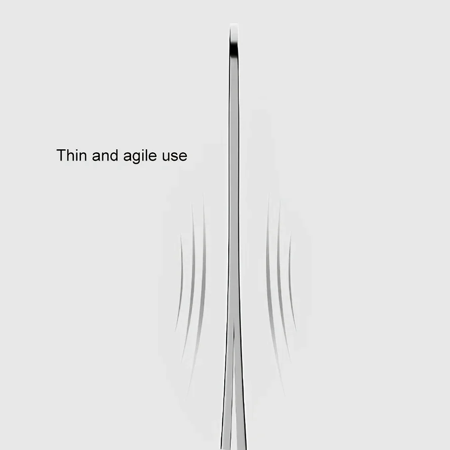 Pinça profissional de precisão em aço inoxidável para sobrancelhas e pêlos faciais sem fragrância, adequada para presentes masculinos e femininos