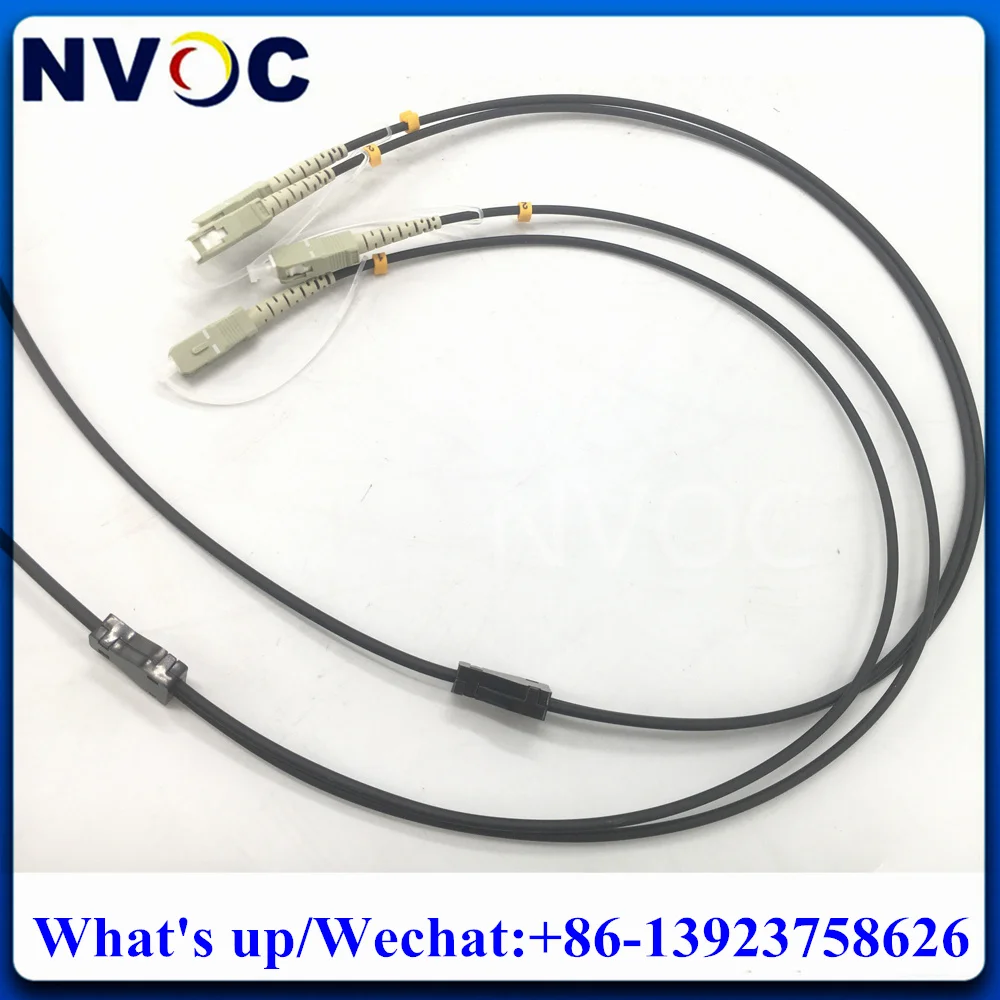 Imagem -04 - Cabo de Remendo Blindado Exterior da Fibra Ótica Conector do Cabo de Jumper Núcleo lc sc st fc Om3150 Om3300 2c Upc-scupc 50 m