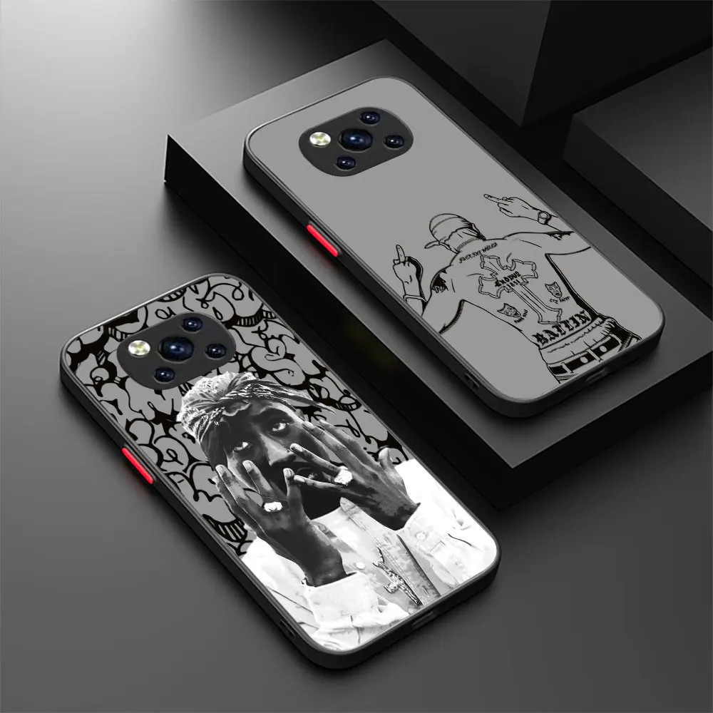 

Rapper 2pac Tupac Singer Phone Case For Xiaomi Mi Poco X5 X4 X3 M4 M3 F5 F4 F3 GT Nfc 12 12T 11 11T 10 10T Pro Ltra Matte Cover