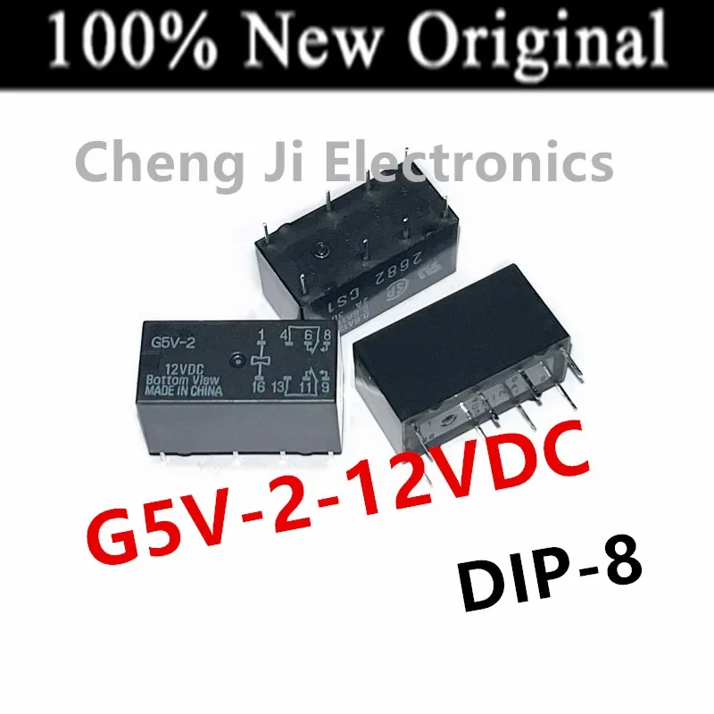 10 Pz/lotto G5V-2-5VDC 、G5V-2-12VDC 、G5V-2-24VDC DIP-8 Nuovo originale Relè di Segnale elettrico DC G5V-2-DC24V DC12V