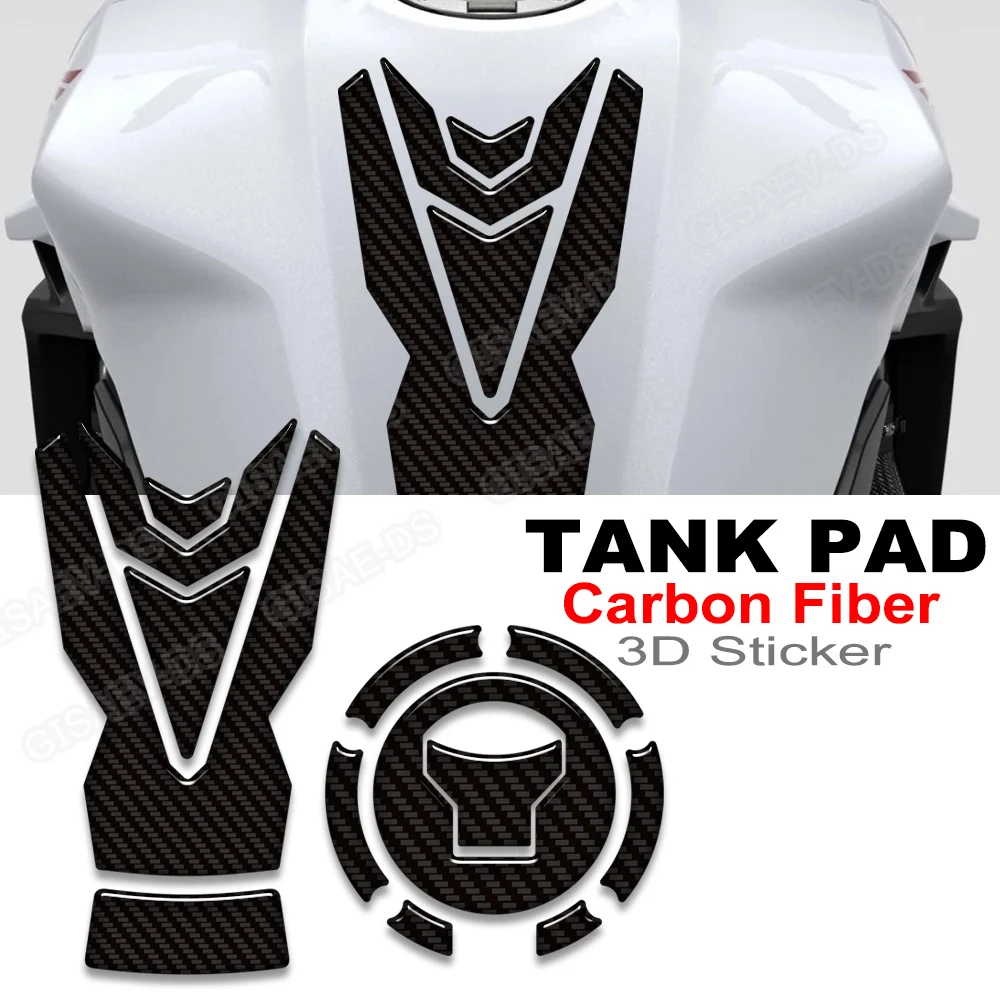 For Hornet 750 CB750 CB 750 Tank Pad TankPad Cap Grips Gas Fuel Knee Carbon Fiber Stickers Decals Protector 2023 2024 2025 2026