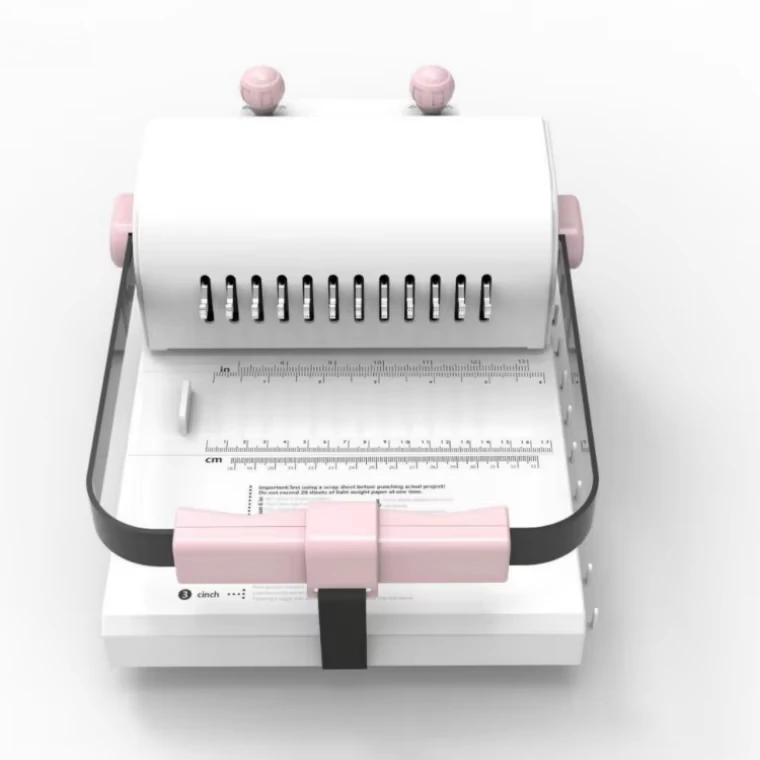 New Products Wholesale MW12 A4 Size Manual Plastic Comb Binding Machine 12 Holes for Paper Books
