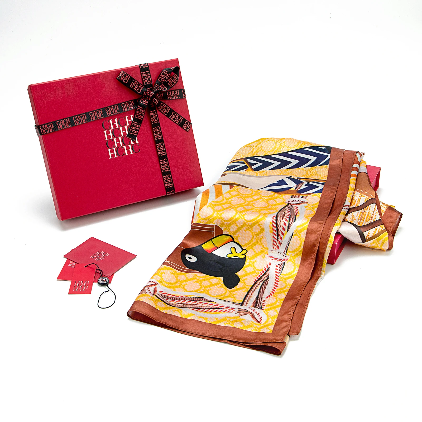 Luxurious Iconic Vibrant Pattern Scarf Set