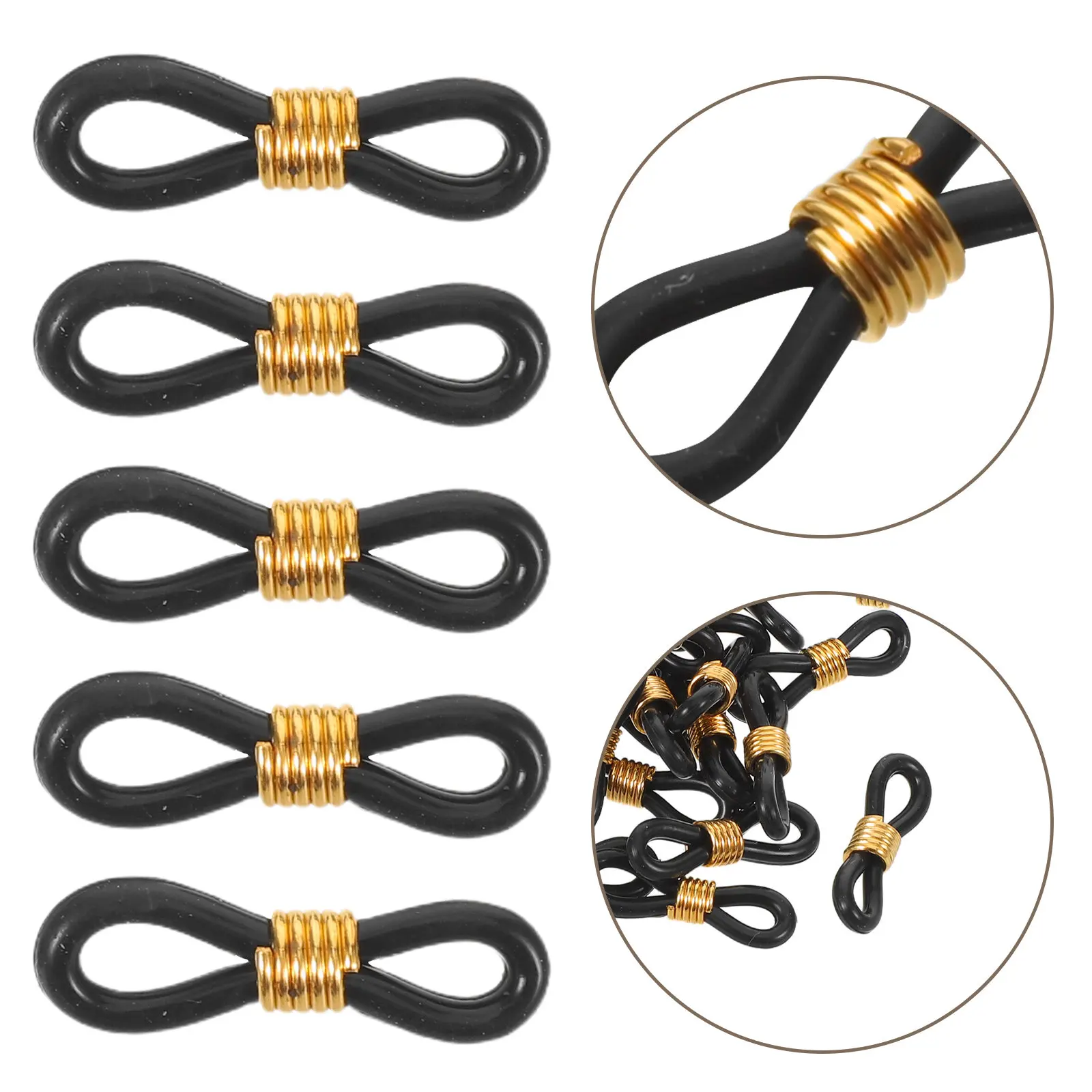 100Pcs Black Adjustable Chicken Leg Bands Support Brace for Splay Leg Correction Poultry Chicks Bird Rehabilitation