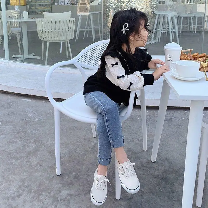 Children's Clothing Boys' And Girls' Tops Layered Sweatshirt Top Cotton Blend For Girls School Style Fashionable Korean 2026 New