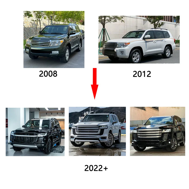 Ultimate Facelift Body Kit ABS PP Aluminum for Full-Size SUV 2008-2023 Off-Road Lightweight Upgrade 5