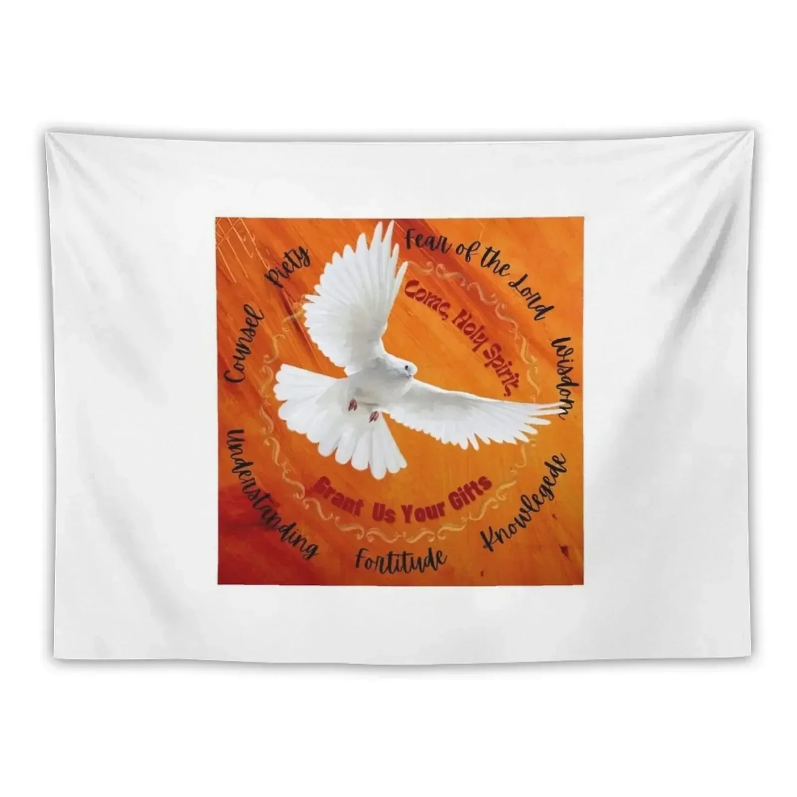 

Pentecost: Ask for Gifts of the Holy Spirit Tapestry Decoration Bedroom Aesthetic Decoration Tapete For The Wall Tapestry