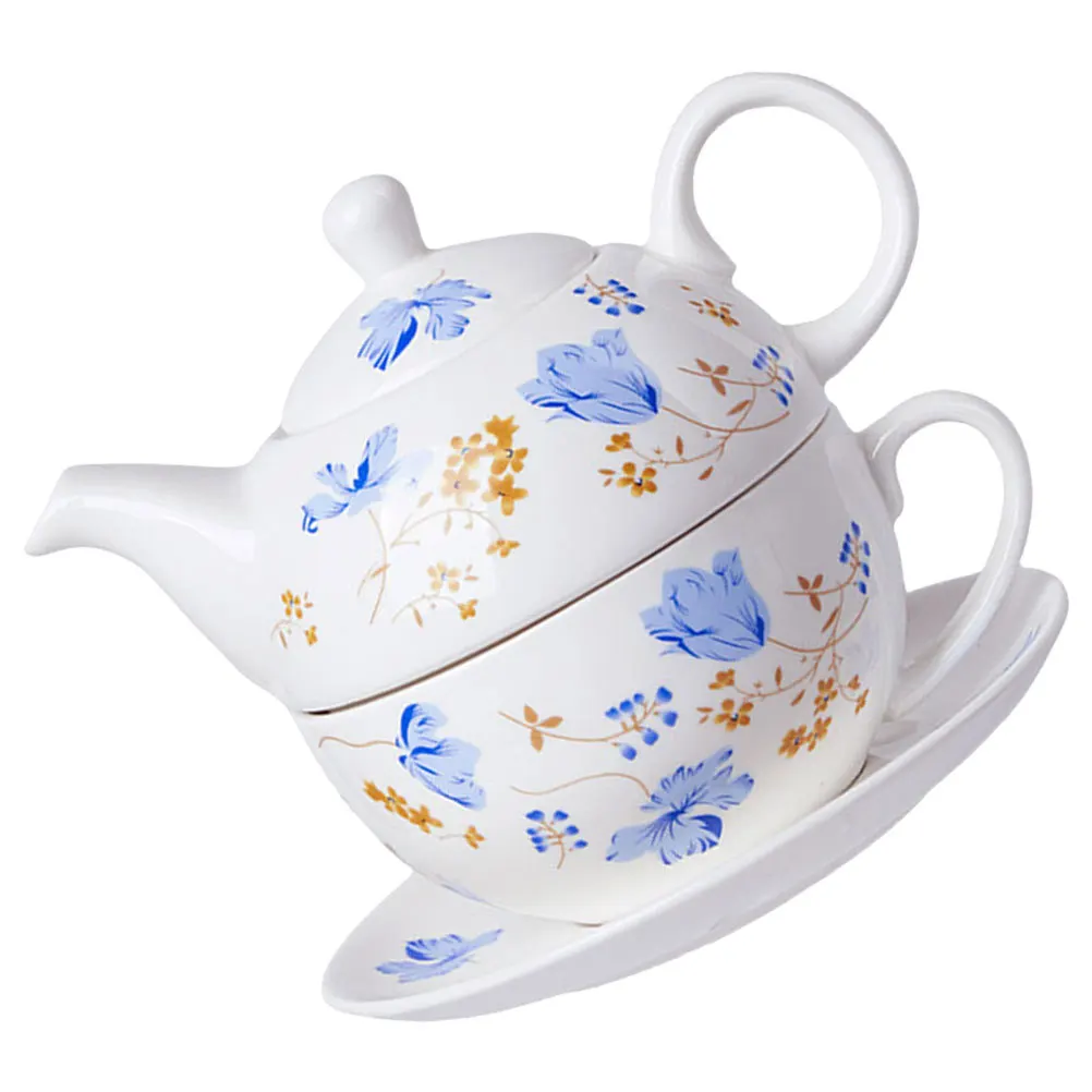 

Керамический чайный сервиз HOLIDYOYO с чайником, чашками для рассыпного листа, цветущего чая, винтажный стиль, церемония домашнего сбора