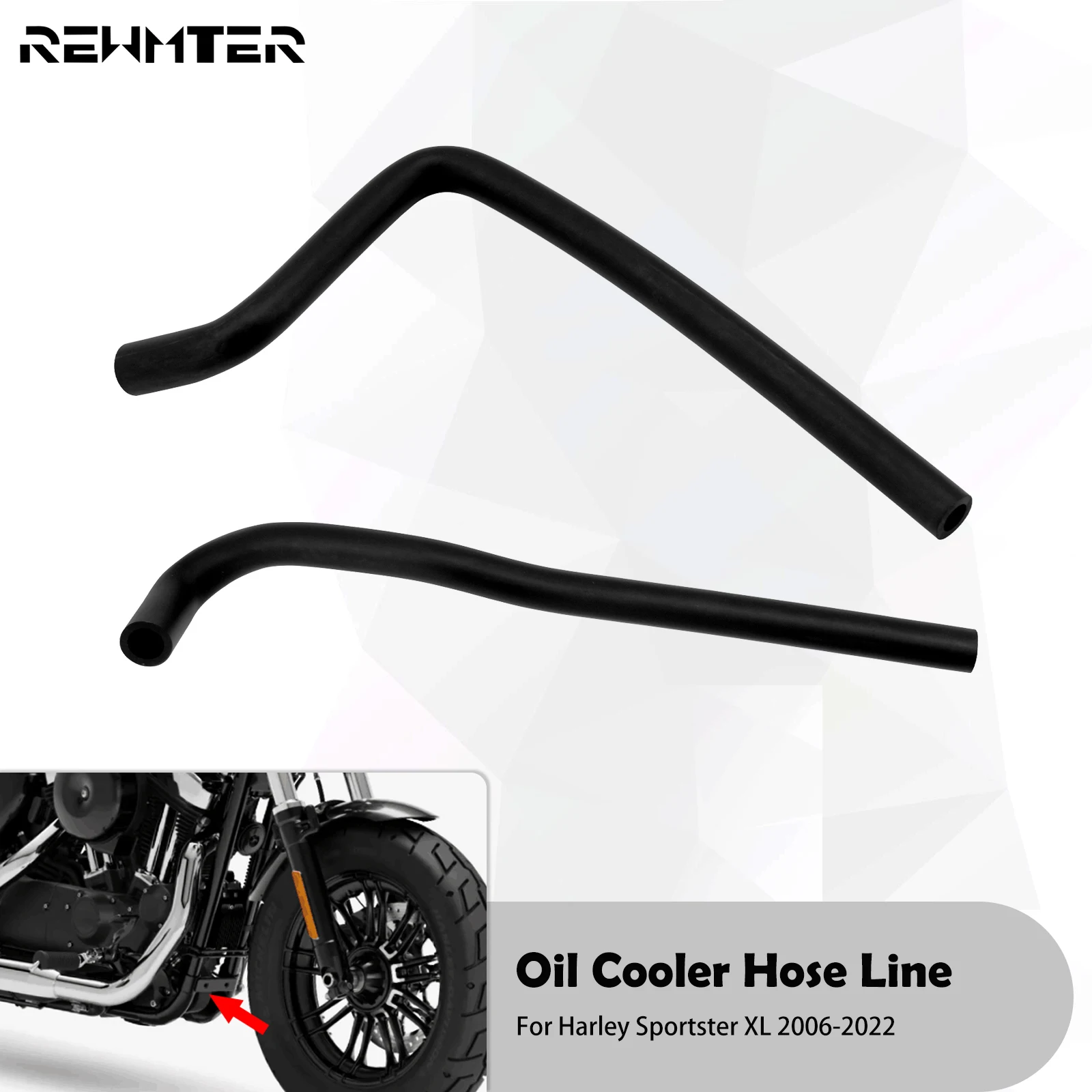 

Motorcycle Oil Cooler Tube Oil Drain Hose Line For Harley Sportster XL 883 Iron 1200 Forty Eight 72 Roadster Nightster Low 06-22