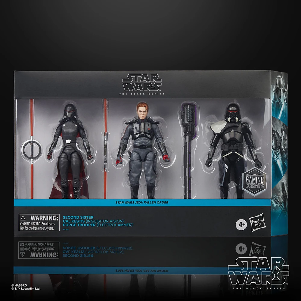 In Stock Original Hasbro Star Wars Fallen Order The Black Series Cal Kestis Second Sister Inquisitor Purge Trooper 3-Pack Figure