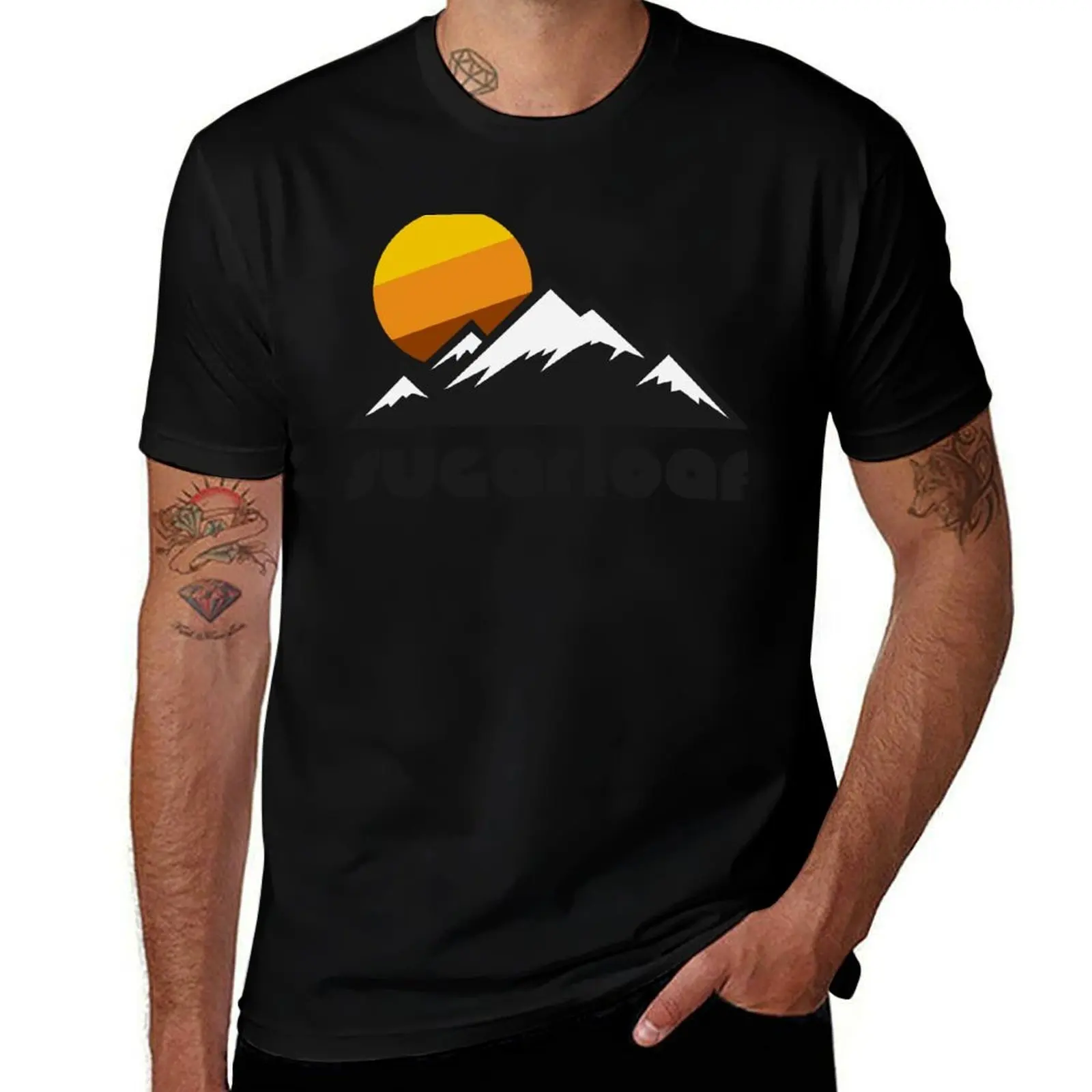 

Retro Sugarloaf ))(( Tourist Souvenir Travel Maine Design T-Shirt Breathable Sportswear T-Shirt for Men