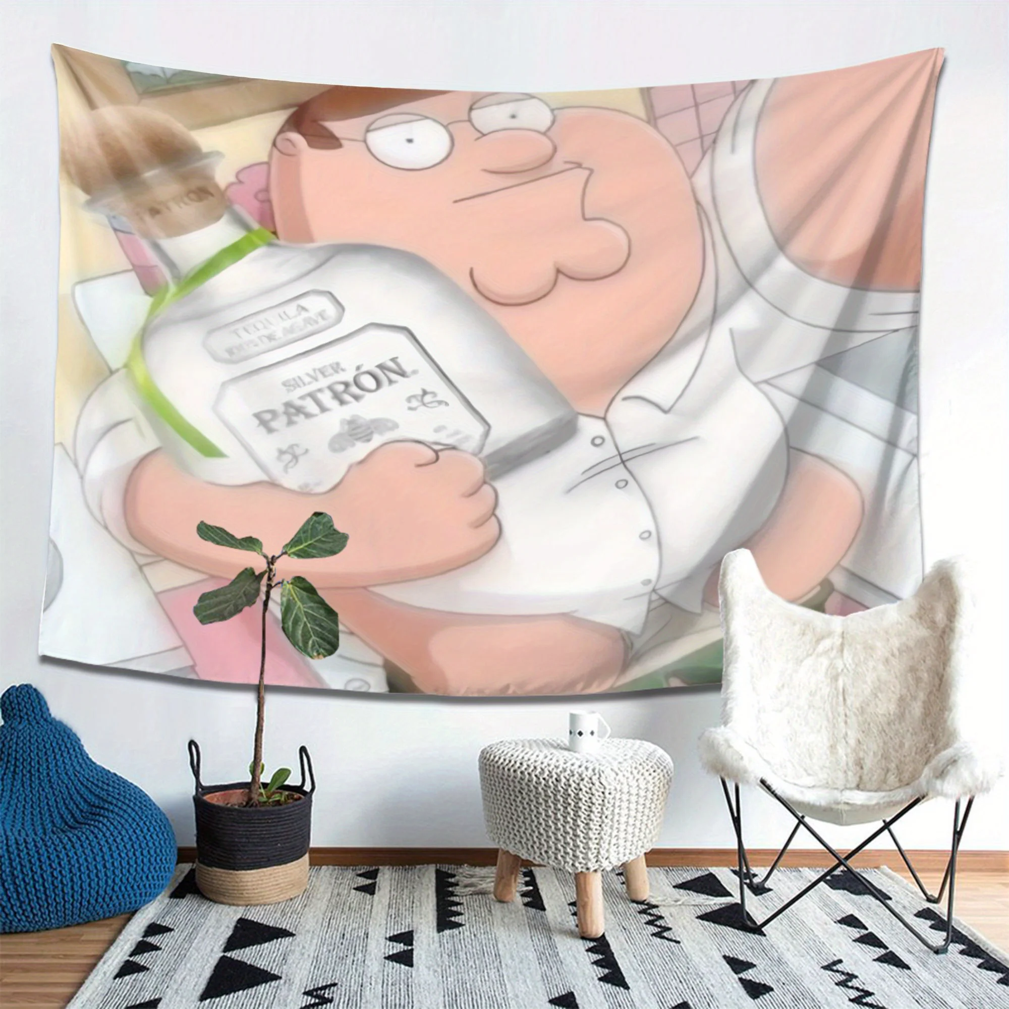 

Гобелен Family Guy — горизонтальный домашний декор для спальни, гостиной, общежития для декора комнаты, акцентная деталь для спальни