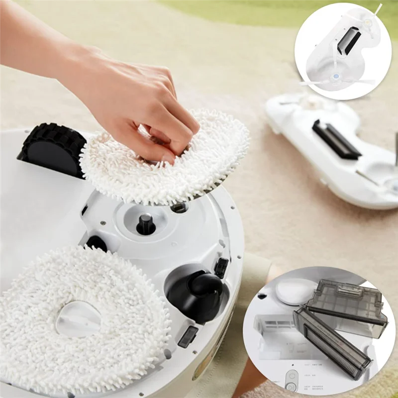 ABJI-For Roborock G20S Sweeper S8 Max Ultra Sweeping Machine Replacement Mop Cloth Brush Side Filter Accessories