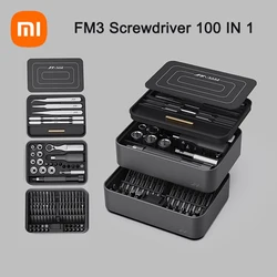 Xiaomi JIMIHOME FM3 100 In 1 Screwdriver Magnetic Bits Tweezers Extension Rod Ratchet Wrench Set Multifunctional Repair Tools