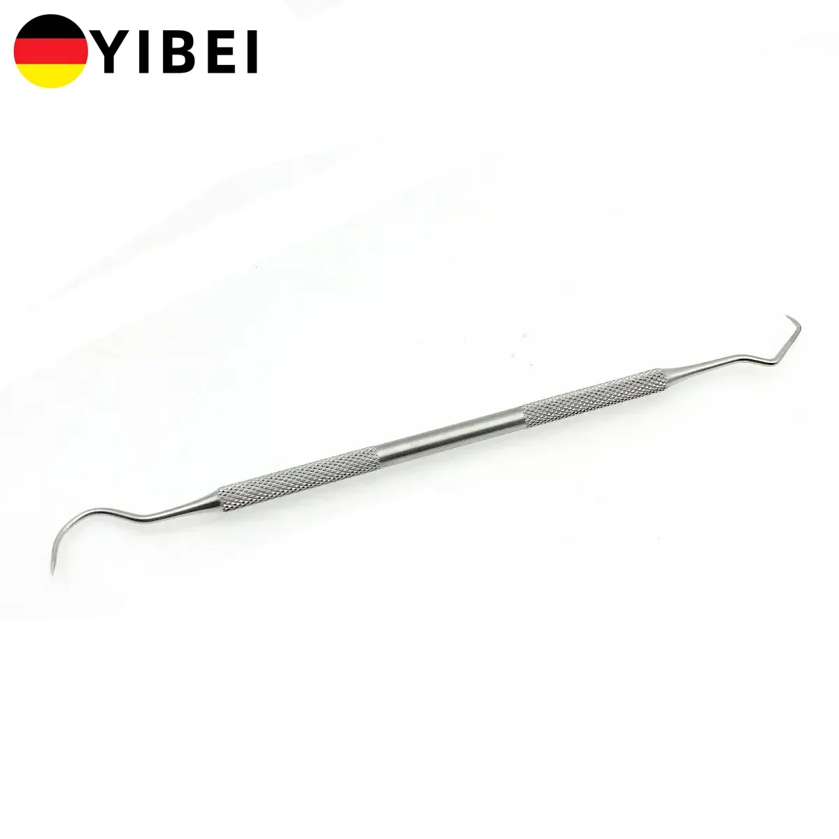 5PCS Double Hook Tooth Dental Explorer Probe Dentist Tool Stainless Steel Dental Tool Teeth Clean Hygiene Explorer Probe hook