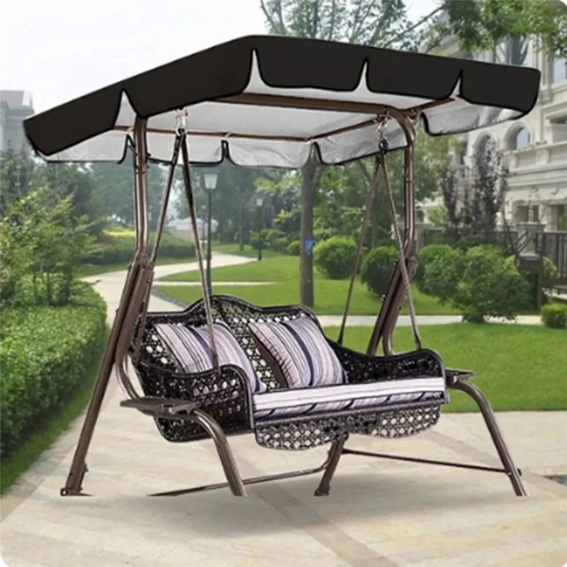 

TFORU-Outdoor Swing Top Cover Chair Cover Sun Canopy Cover Park Swing Rain Shelter Waterproof Furniture Cover