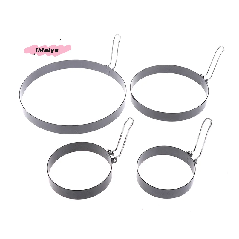 M-9/10/15/20cm Pancake Ring Mold Metal Fried Egg Shaper Non Stick Egg Cooking Ring Homemade Round Omelet Mold Kitchen Gadget