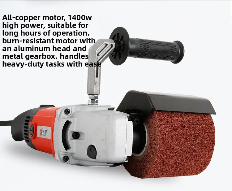 Stainless steel metal wire drawing machine Small portable industrial grade polishing machine Electric speed regulation