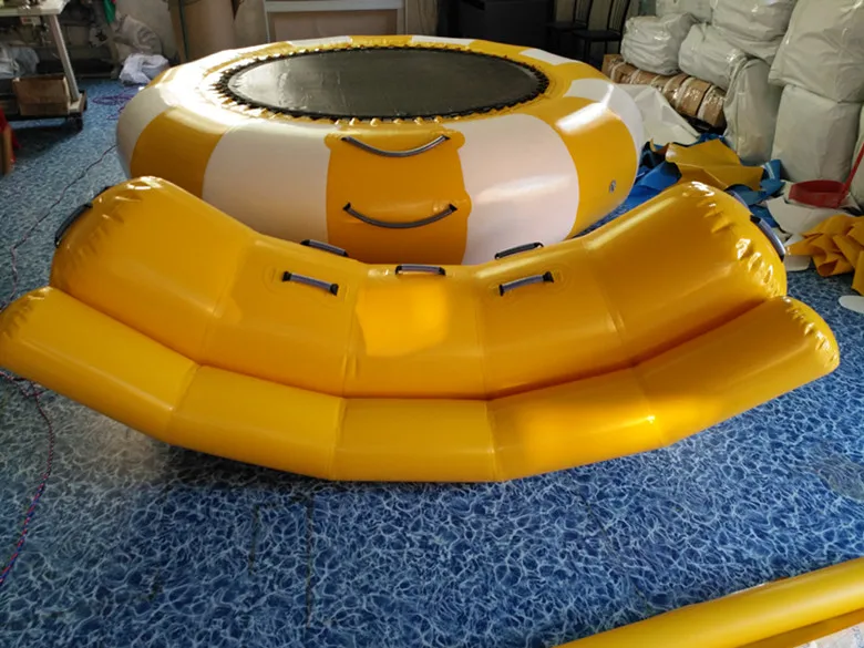 Popular Inflatable Floating Trampoline Family Inflatable Water Park Inflatable Water Trampoline for Adults&Childrenpromote sales