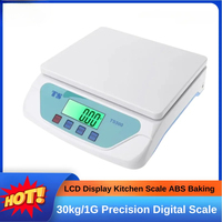 30kg/1G Precision Digital Scale Electronic Balance Weight Scale LCD Display Weight Scale Accuracy Weight Balance Food Scales
