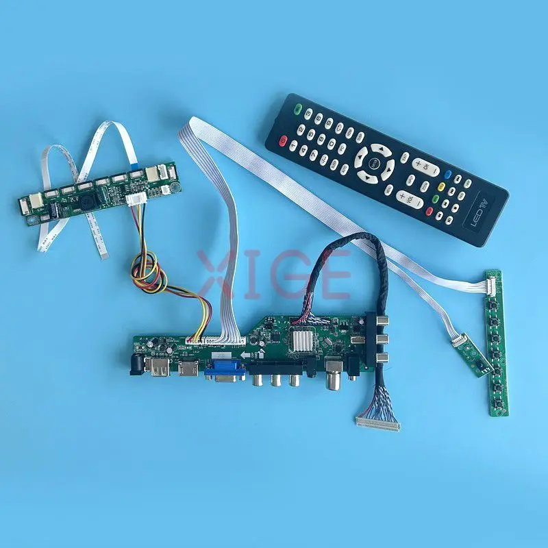 

Плата контроллера драйвера ЖК-дисплея подходит для MT200LW01 LM220WE5 30-контактный LVDS 20 "AV + USB + DHMI + VGA 1680*1050 дисплей цифровой сигнал DVB комплект DIY