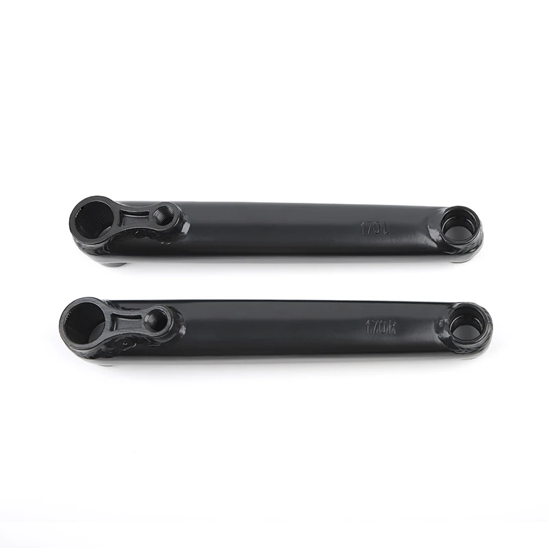 POLSO Black BMX Crank 48T 170mm 9/16 CRMO Crankarm and Pedal Mid BB/ Euro BB/ Spanish BB/ American BB BMX Parts