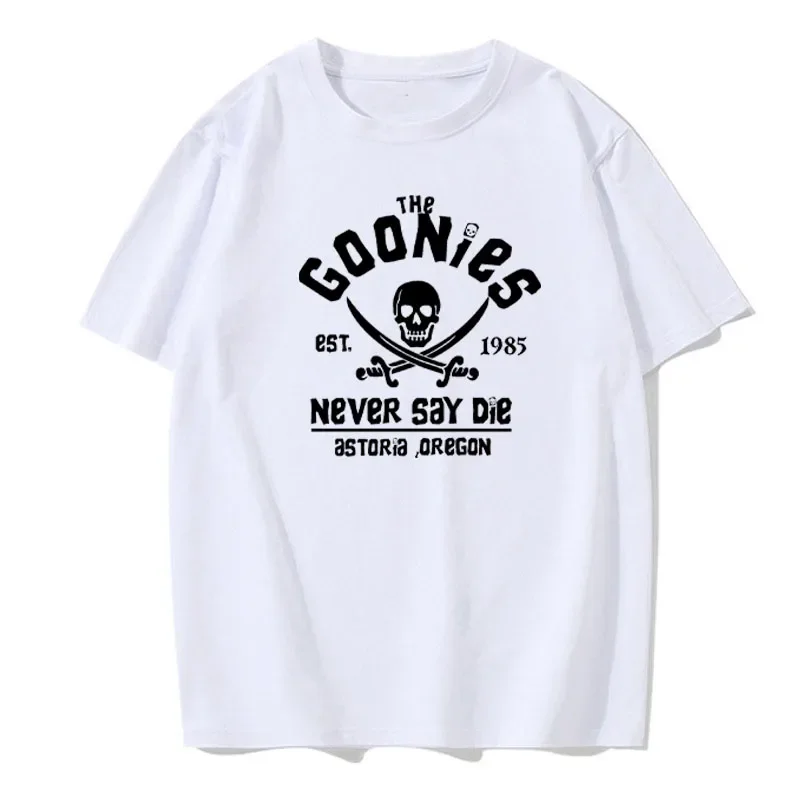 The Goonies Est 1985 Never Say Die Man Men's T-shirt Fashionable Casual O Neck Sports Short Sleeve Men's Top