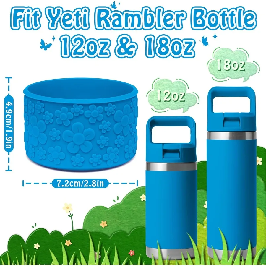 حذاء سيليكون لزجاجة مياه YETI 12 أونصة لزجاجة YETI Rambler 12 18 أونصة لزجاجات مياه Contigo 13 أونصة لملحقات YETI #4