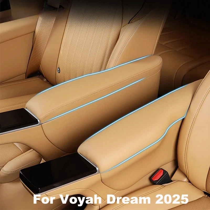 

for Voyah Dream 2025 Car Second Row Seat Armrest Leather Protection Cover Armrest Protection Pad Accessories