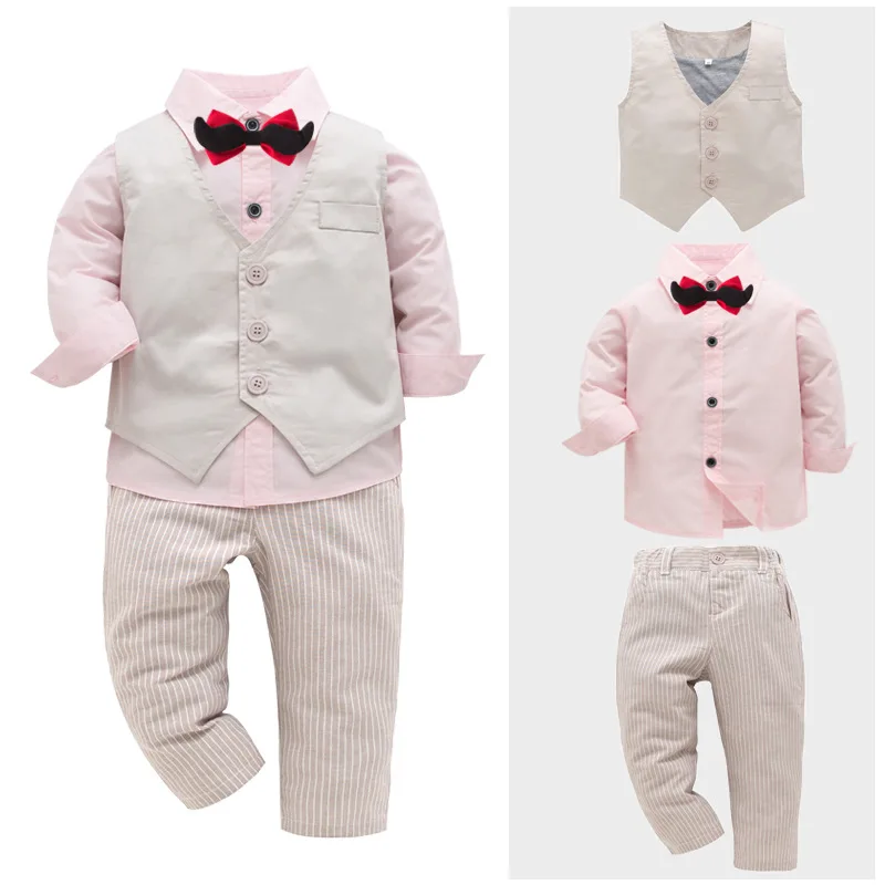 Boys Kids Suits Children Casual Blazer Set Kids Cardigan Pants Suit Kids Fashion Tuxedo Party Wedding Outfit Fall Autumn Clothes