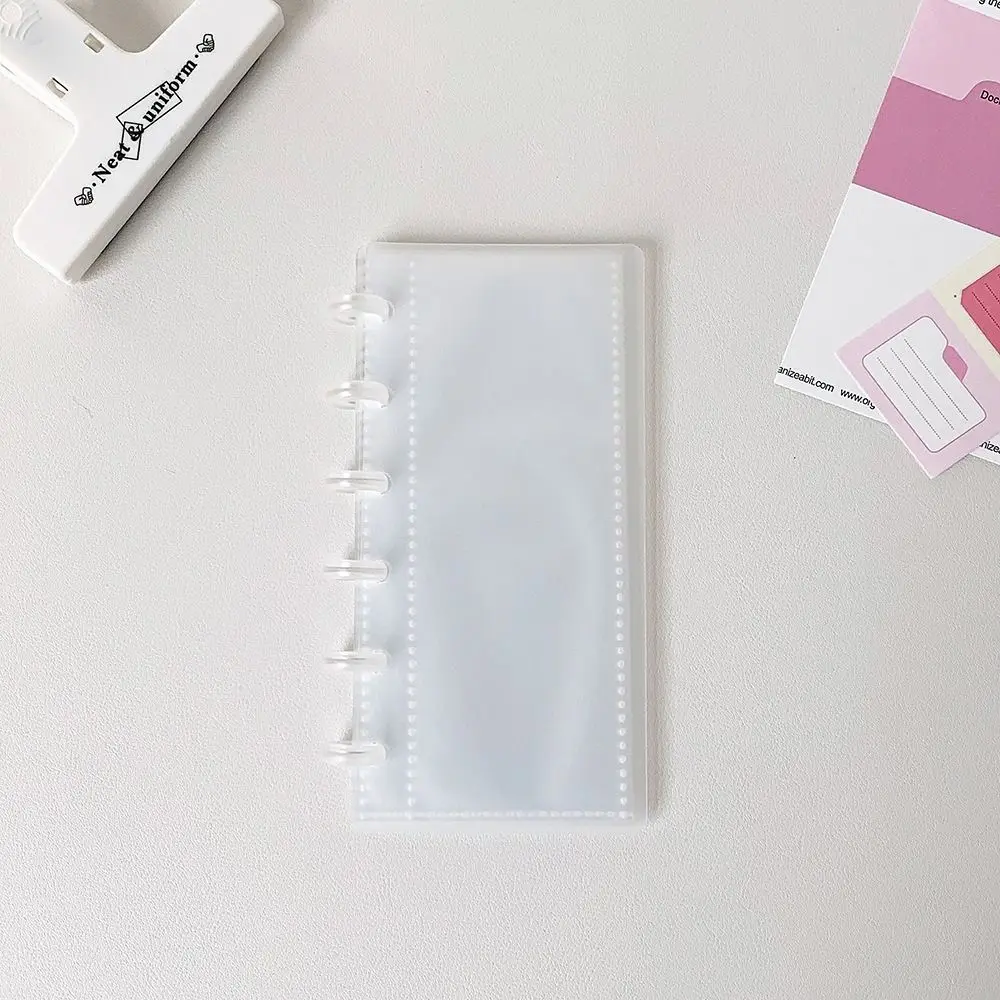 High Quality Mushroom Hole Photocards Holder Vertical Loose Leaf Photo Album Transparent Idol Card Collection Binder