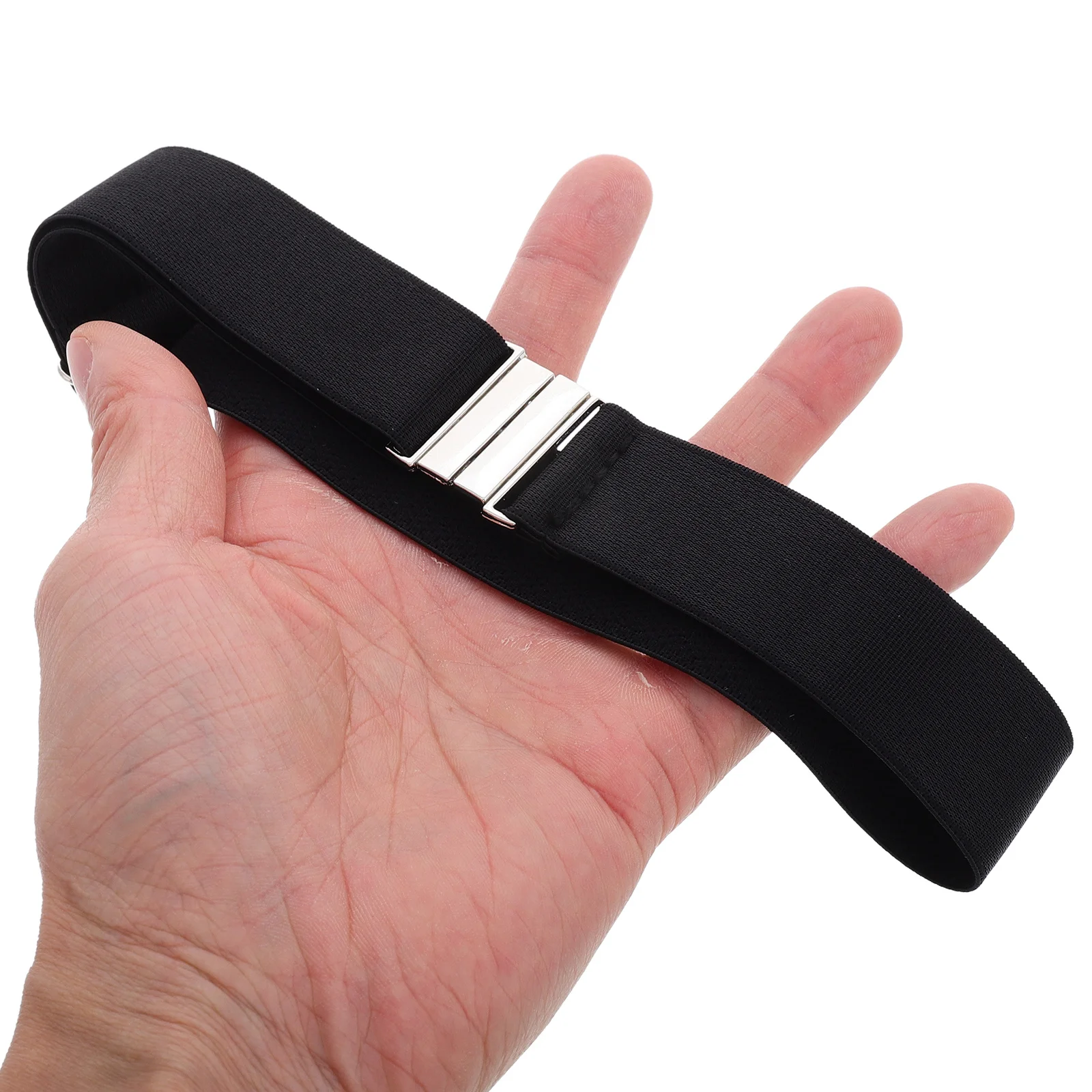 

1Pair Women's Anti Slip Garter Belt Black Adjustable Elastic Leg for High Socks Gothic Style Comfortable