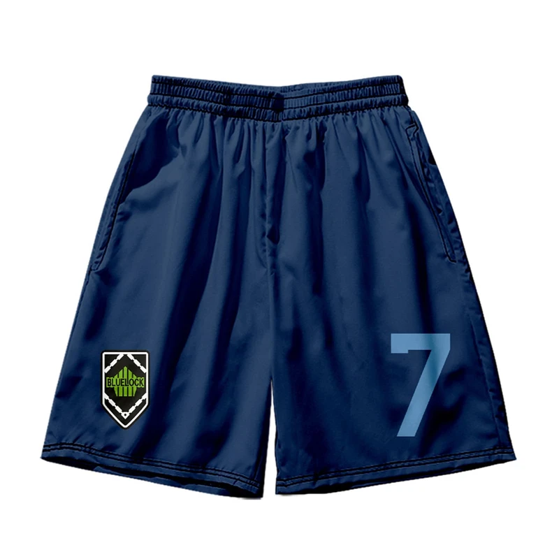 애니메이션 만화 캐주얼 반바지 남성 여성 블루 잠금 축구 스포츠 체육관 반바지 피트니스 3D 인쇄 빠른 건조 보드 반바지 여름 남자