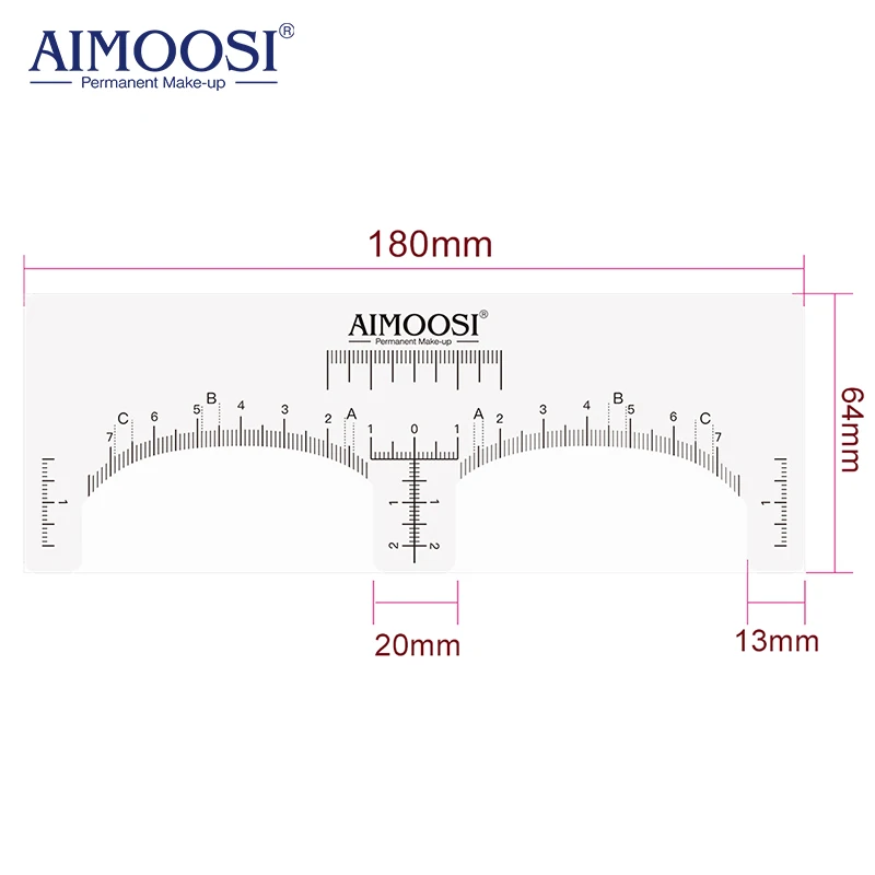 Acessórios de tatuagem estêncil de sobrancelha descartável microblading régua adesivo forma de sobrancelha para microblading maquiagem tatuagem