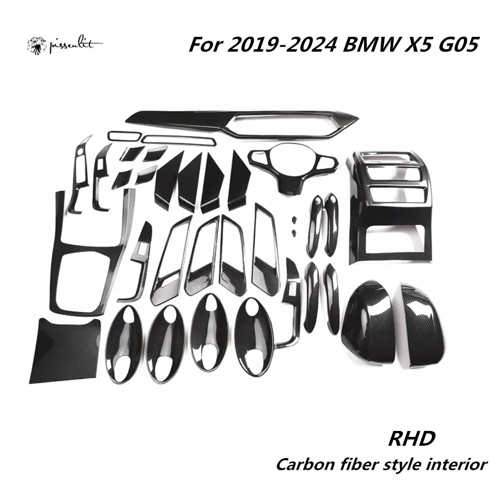 カーボンファイバーX5 G05 2019-2024 RHD用インテリアキット