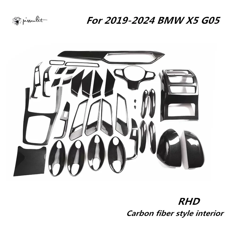 カーボンファイバーX5 G05 2019-2024 RHD用インテリアキット