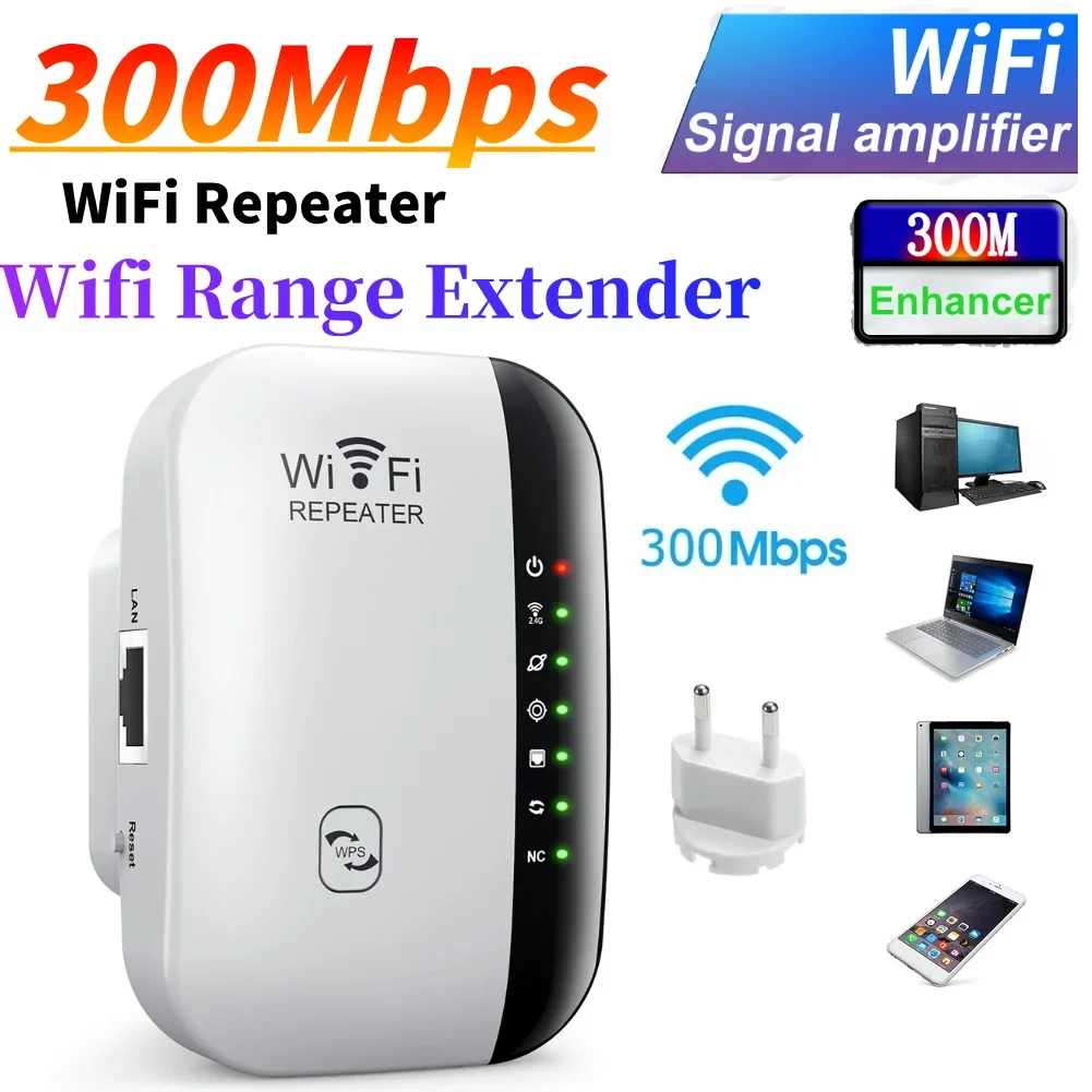 

300 Мбит/с беспроводной повторитель Wi-Fi 802.11N адаптер сетевой карты Wi-Fi удлинитель усилитель Wi-Fi усилитель сигнала для дома