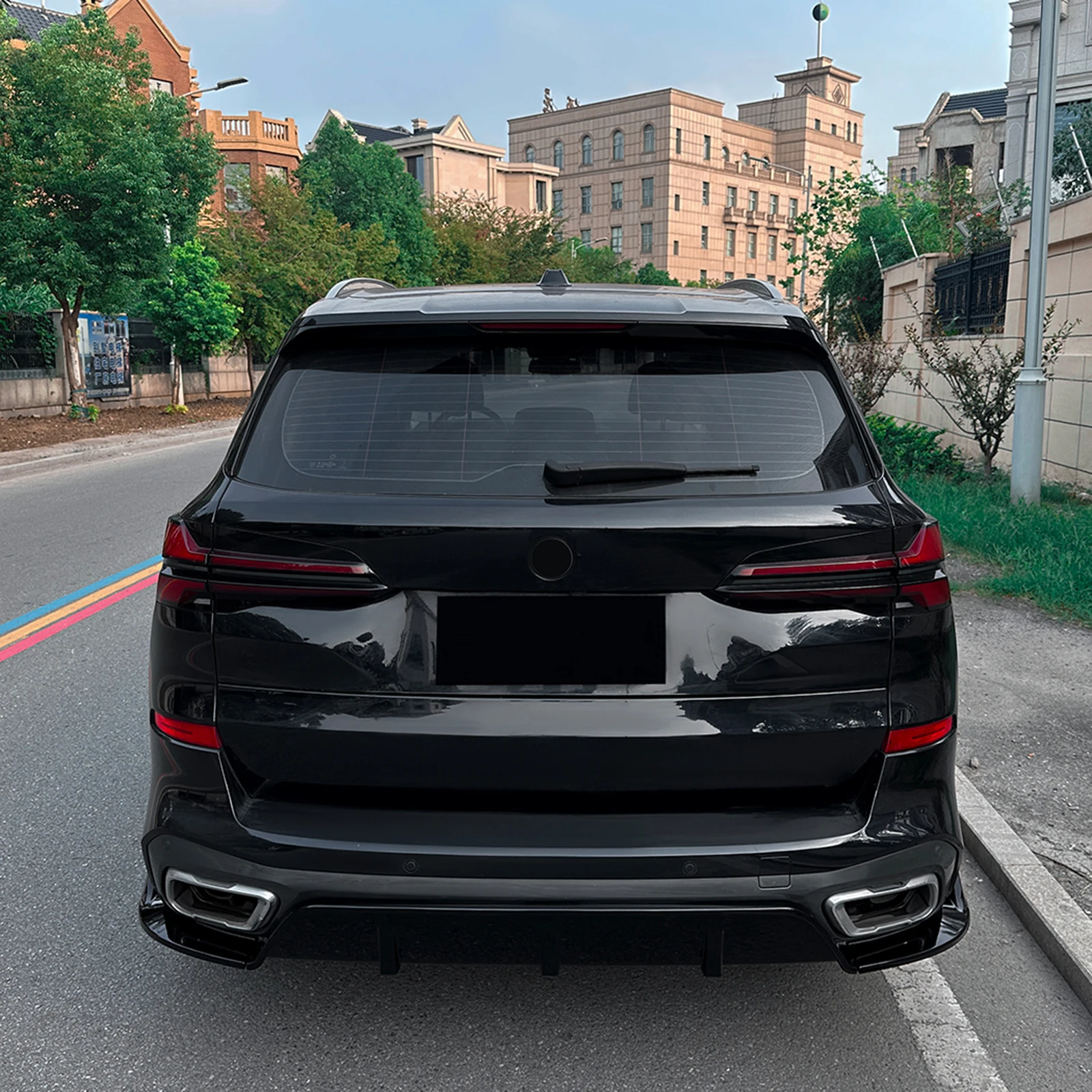 

Комплект диффузоров и сплиттеров для заднего бампера автомобиля, спойлер для BMW X5 G05 M Sport 2019-2025, нижняя защитная накладка