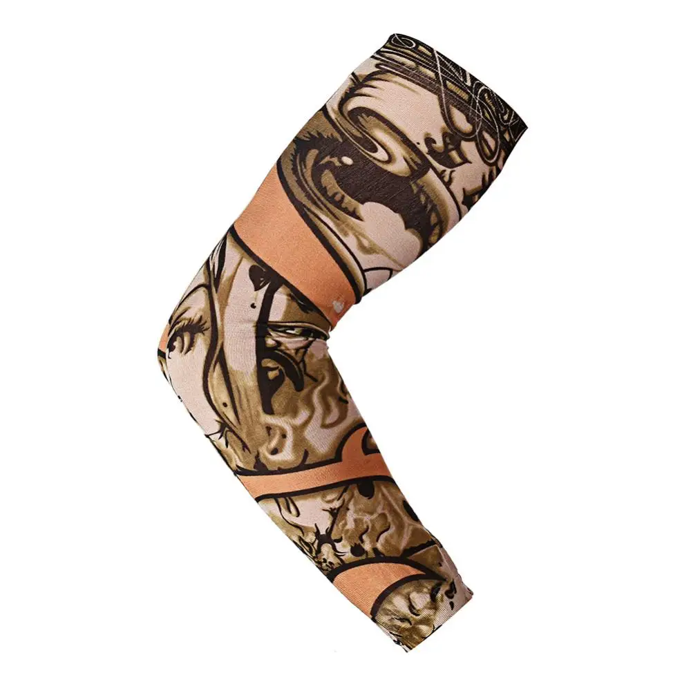 1Pc Outdoor Anti-sunlight Sport Tattoo Arm Sleeves Cycling Hiking Protect Cover