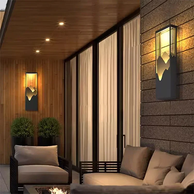 GISELLE-Lámparas de pared LED contemporáneas para exteriores, simplicidad eléctrica, impermeable, balcón, pasillo, patio, Villa, puerta, Hotel