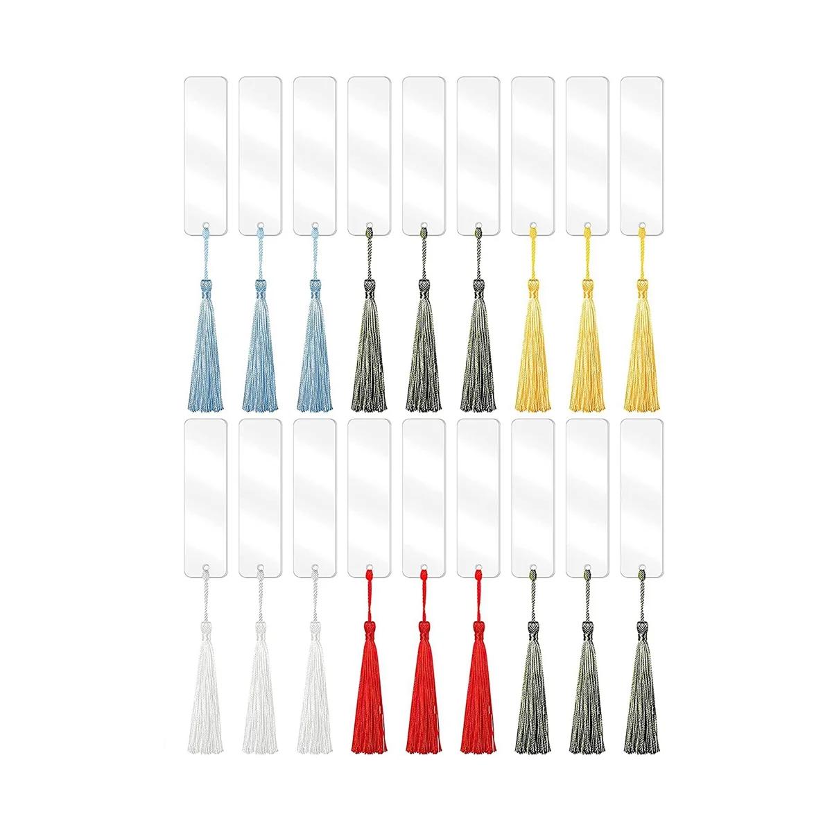 Акриловые заготовки для книг, 30 шт. прозрачных акриловых искусств с 30 шт. разных цветов для подарков