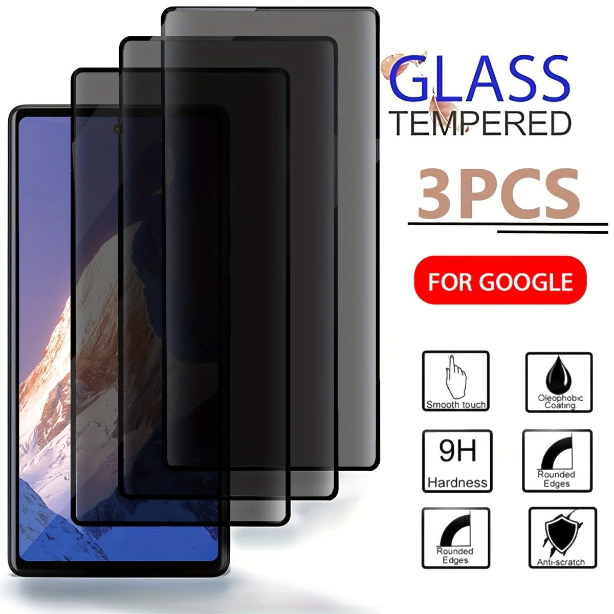 

3PCS for MOTO edge 30 40 50 60 pro neo Fusion UItra 28° Anti-Peeping Tempered Glass Screen Protector - Shockproof-Resistant