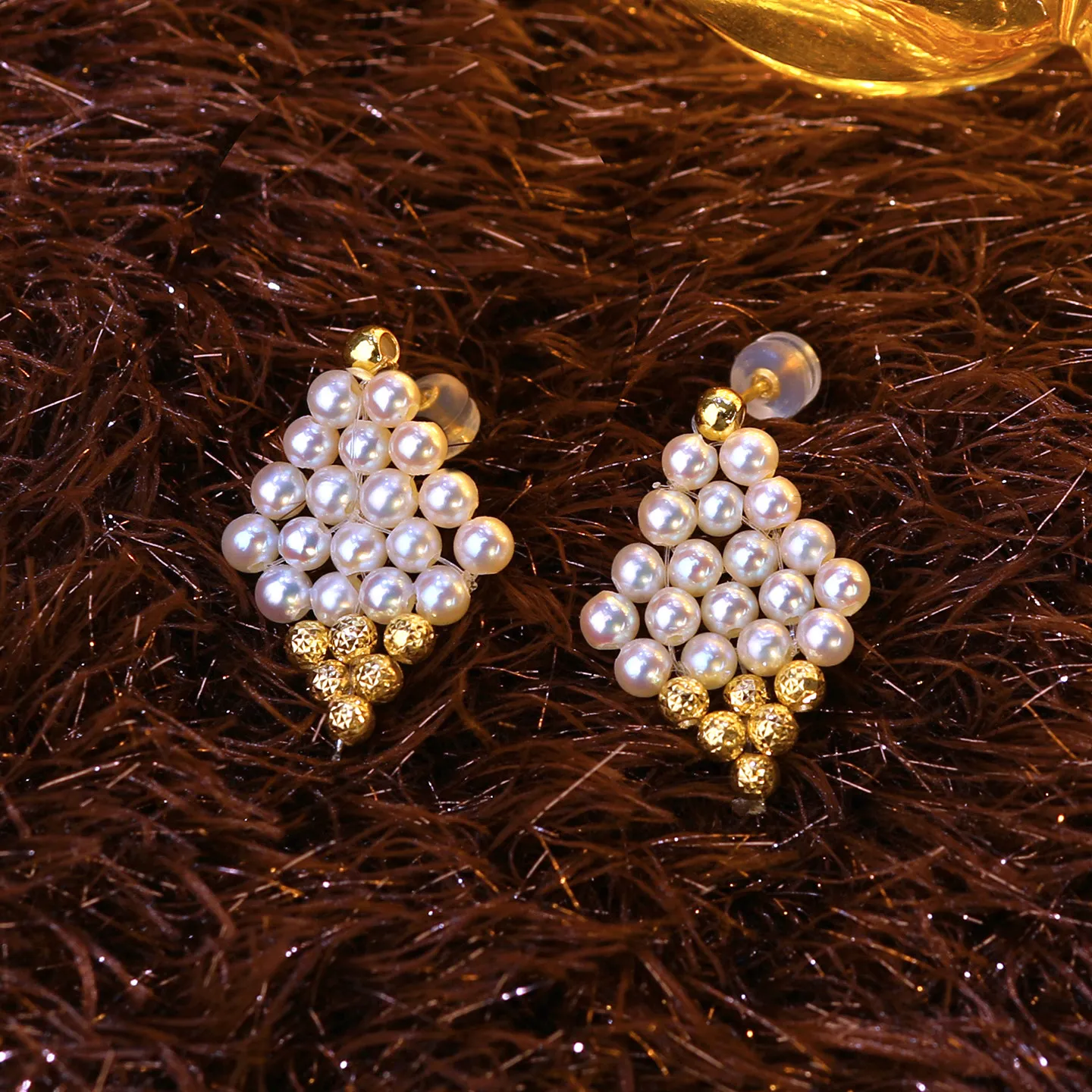 

Серьги из 18-каратного золота с натуральным жемчугом Акойя, миниатюрные жемчужины, элегантные легкие роскошные украшения, подарок для женщин